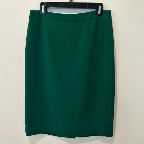 J. Crew Skirts J Crew Pencil Skirt In 365 Crepe In Green Size 8 Poshmark